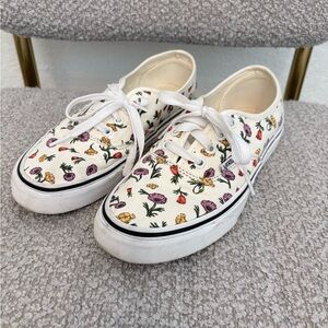 Vans Poppy Floral Cream Authentic Canvas Sneakers